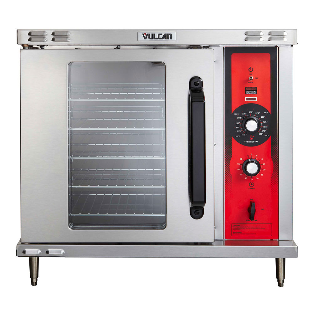 Vulcan ECO2D Single Half Size Electric Convection Oven - 5.5 kW, 208v/3ph