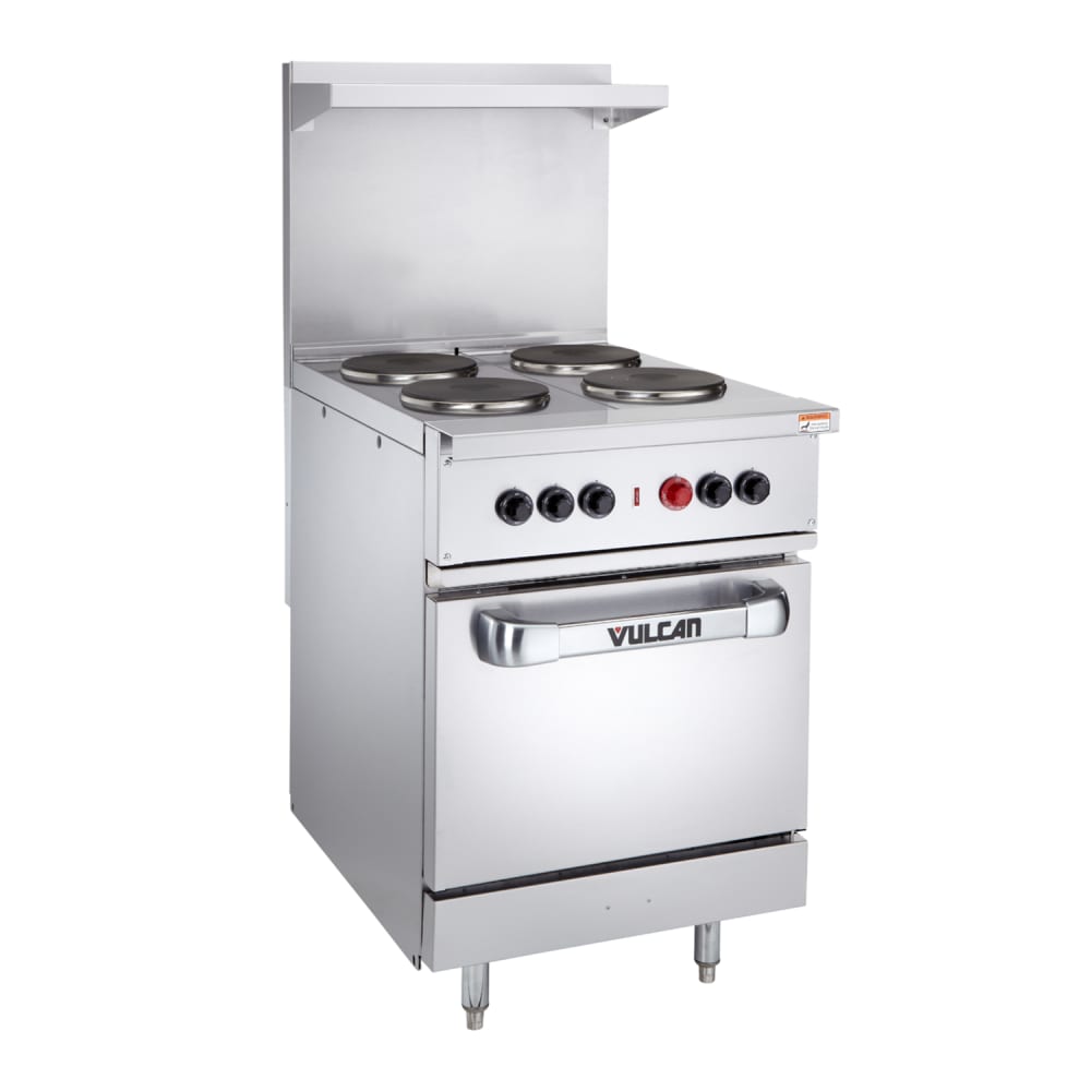 Vulcan EV24S-2HT480 24" Expando Electric Range w/ (2) Hot Tops, 480v/1ph/3ph