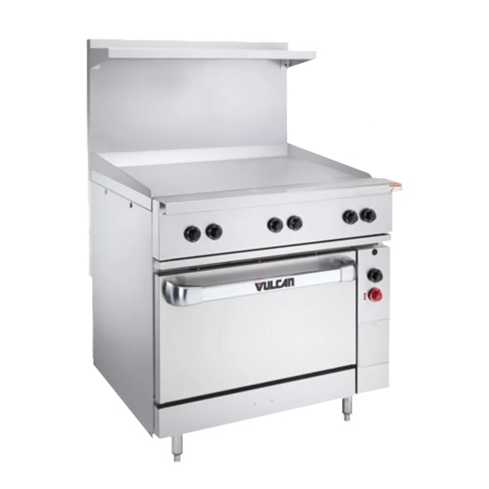 Vulcan EV36S-36G240 36" EV Series Electric Range w/ Griddle, 240v/1ph/3ph
