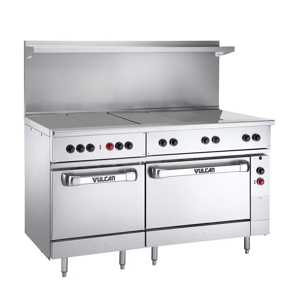 Vulcan EV60SS-5HT240 60" EV Series Electric Range w/ (5) Hot Tops, 240v/1ph/3ph