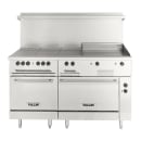 Vulcan EV60SS-6FP24G240 60" EV Series Electric Range w/ (6) French Hot Plates & (1) Griddle, 240v/1ph/3ph thumbnail 2