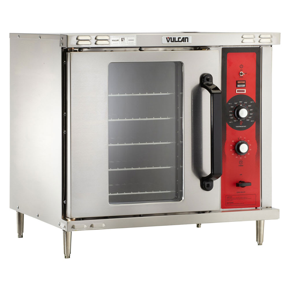 Vulcan GCO2D Single Half Size Liquid Propane Gas Convection Oven - 25,000 BTU