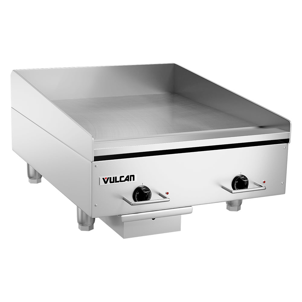 Vulcan HEG24E 24" Electric Griddle w/ Thermostatic Controls - 1/2" Steel Plate, 240v/1ph