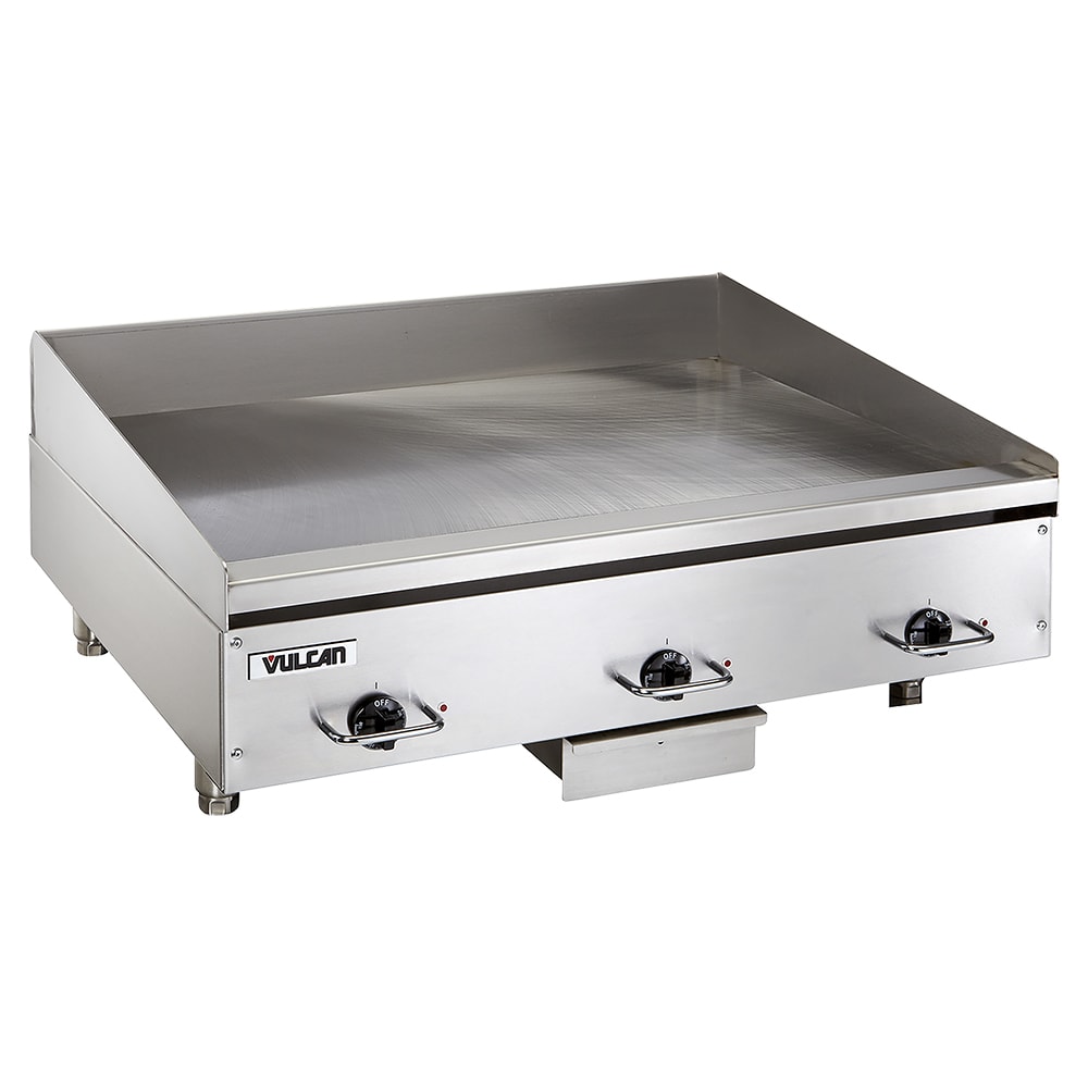 Vulcan HEG36E 36" Electric Griddle w/ Thermostatic Controls - 1/2" Steel Plate, 208v/1ph