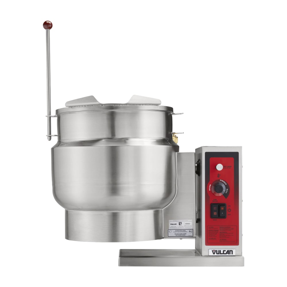 Vulcan K12ETT 12 gal Steam Kettle - Manual Tilt, 2/3 Jacket, 208v/3ph