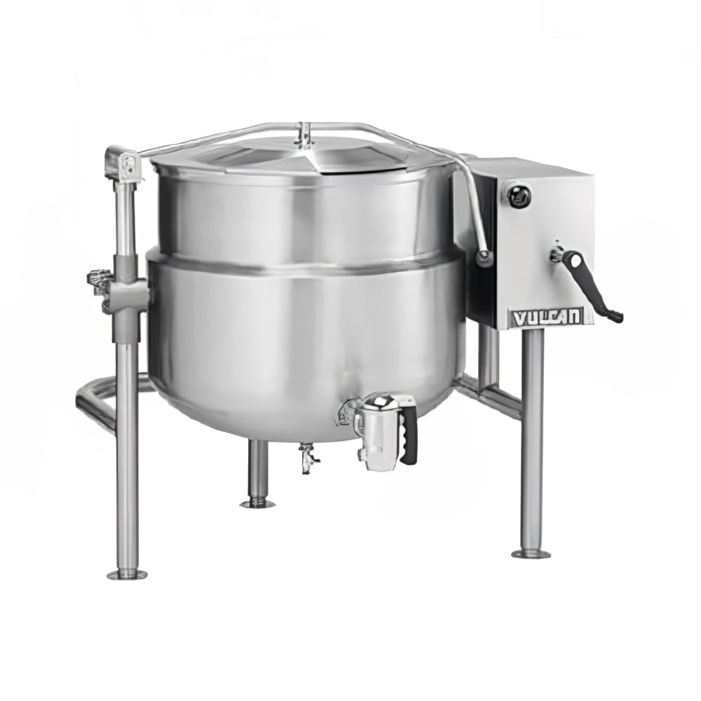 Vulcan K20DLT 20 gal Steam Kettle - Manual Tilt, 2/3 Jacket, Direct Steam