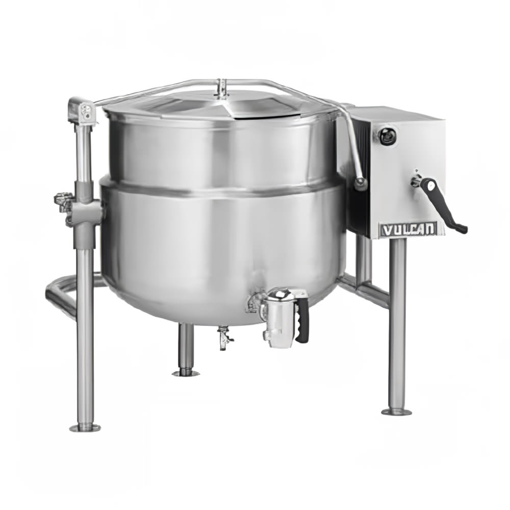 Vulcan K60DLT 60 gal Steam Kettle - Manual Tilt, 2/3 Jacket, Direct Steam
