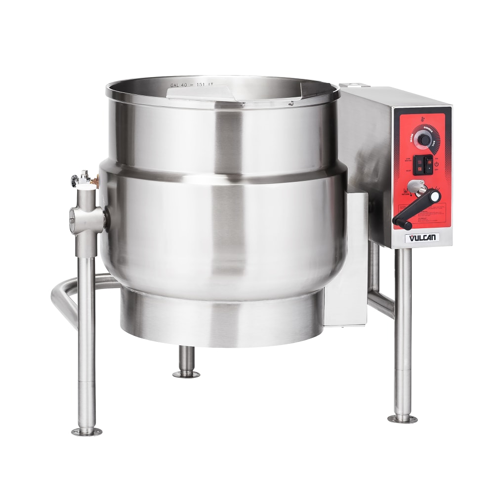 Vulcan K60ELT 60 gal Steam Kettle - Manual Tilt, 2/3 Jacket, 480v/3ph