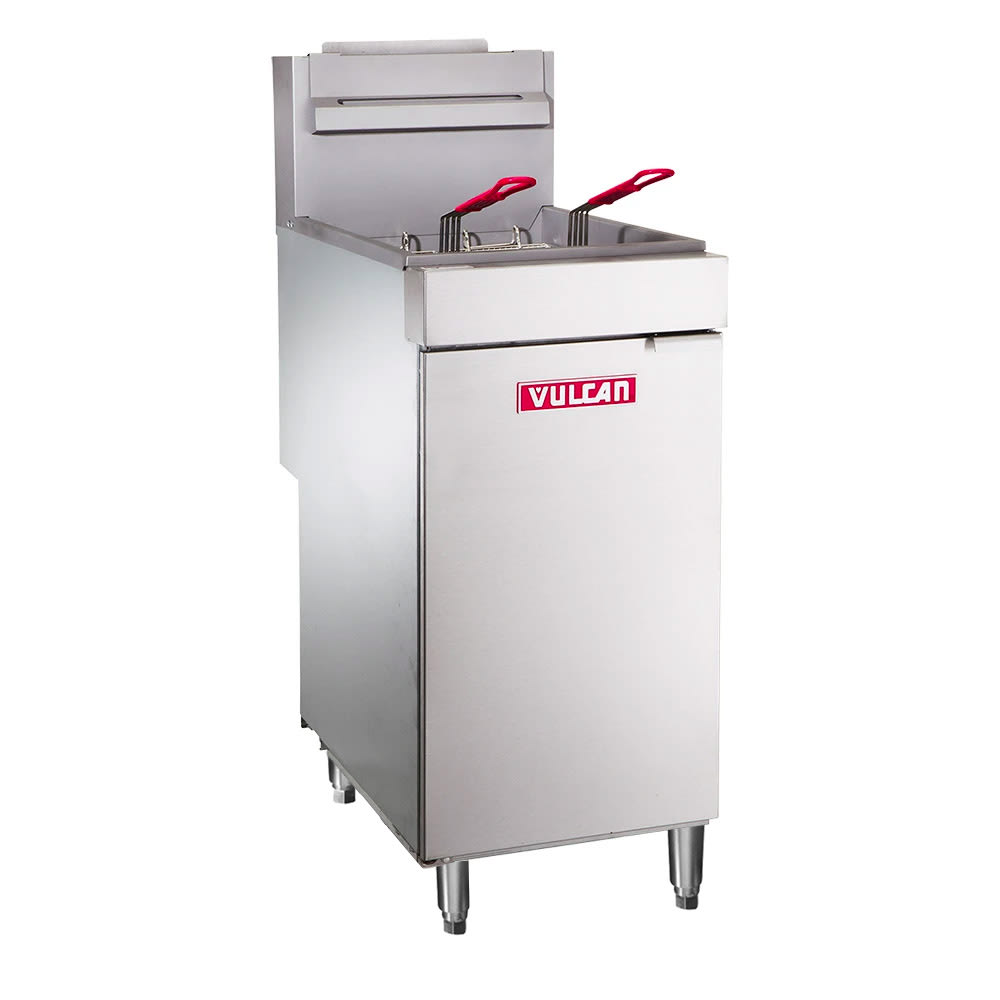 Vulcan LG400 Gas Fryer - (1) 50 lb Vat, Floor Model, Liquid Propane