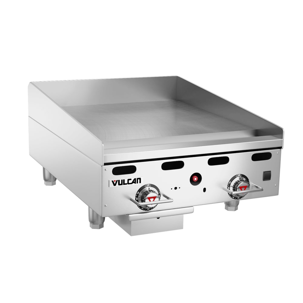 Vulcan MSA24-30 24" Gas Griddle w/ Thermostatic Controls - 1" Steel Plate, Natural Gas