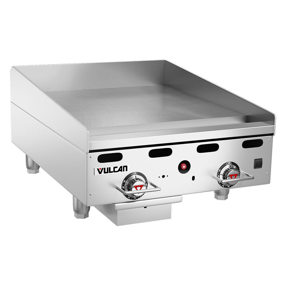 Vulcan MSA24 24" Gas Griddle w/ Thermostatic Controls - 1" Steel Plate, Liquid Propane