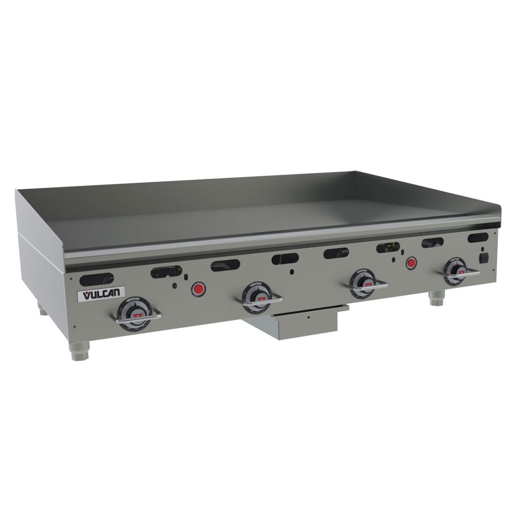 Vulcan MSA48-30 48" Gas Griddle w/ Thermostatic Controls - 1" Steel Plate, Liquid Propane