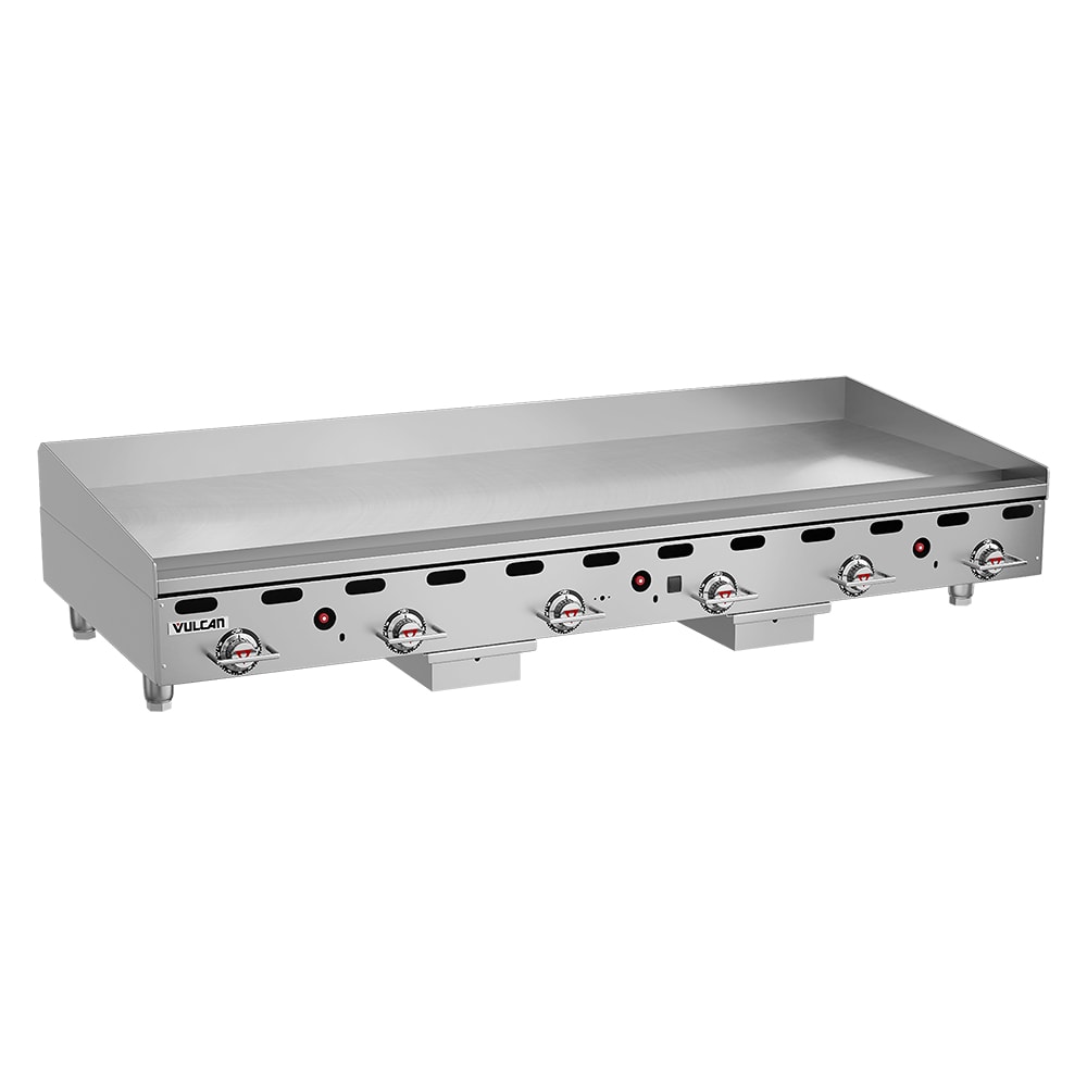 Vulcan MSA72 72" Gas Griddle w/ Thermostatic Controls - 1" Steel Plate, Liquid Propane