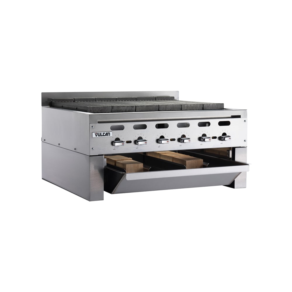 Vulcan SMOKER-VACB36 Wood Assist Achiever Smoker Base w/ (2) Grease Trays, Stainless