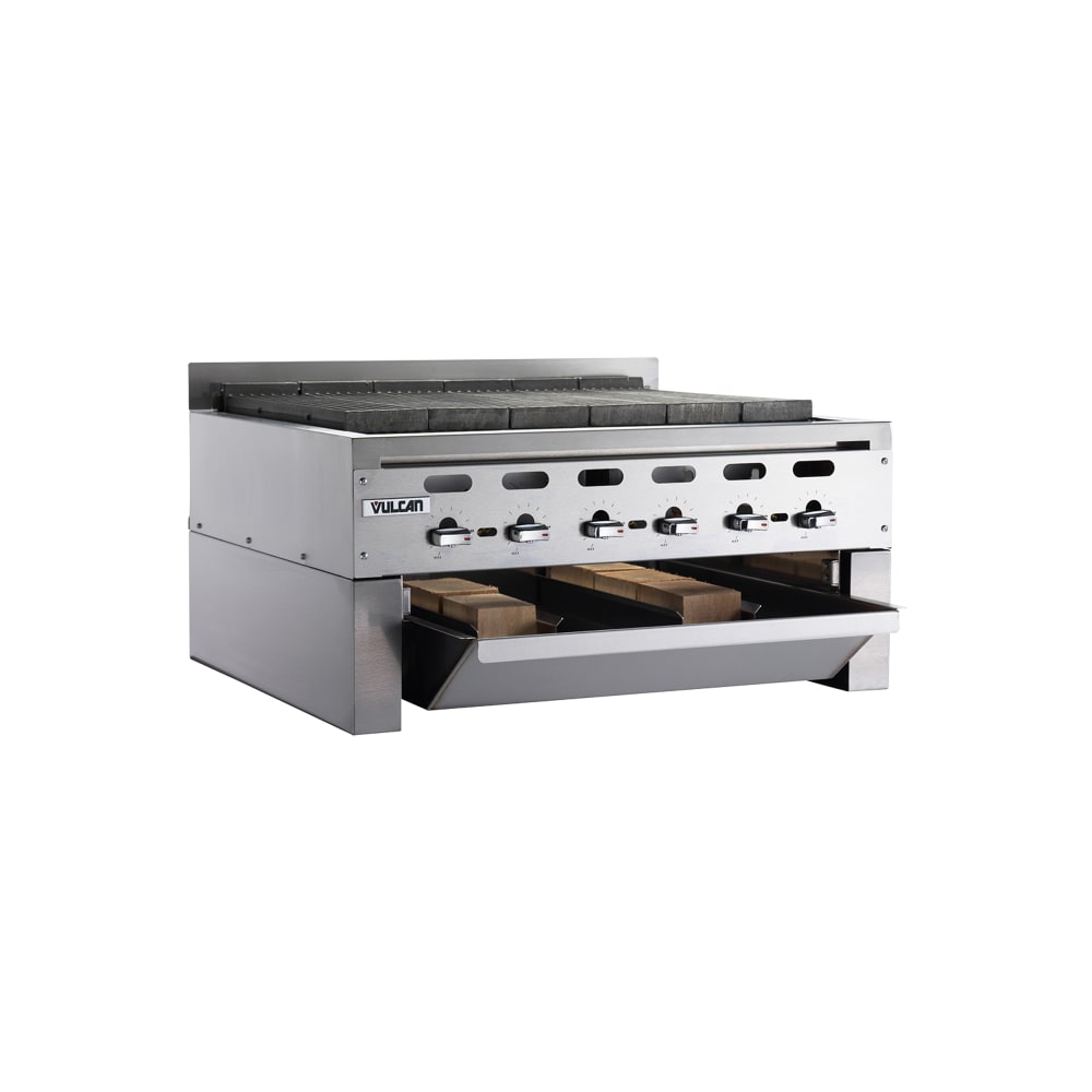 Vulcan SMOKER-VACB60 Wood Assist Achiever Smoker Base w/ (3) Grease Trays, Stainless