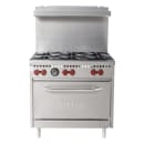 Vulcan SX36-6B 36" 6 Burner Gas Range w/ Standard Oven, Natural Gas thumbnail 2