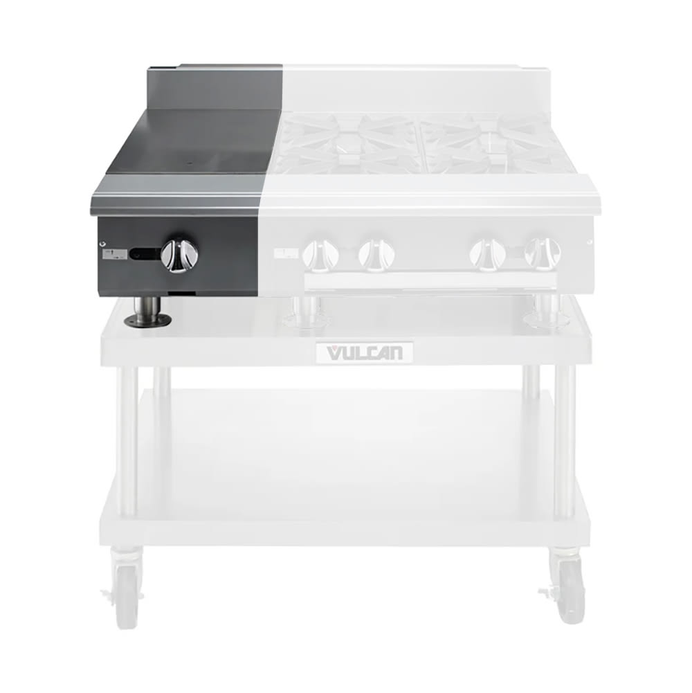 Vulcan V112H 12" Gas Range Top w/ (1) Hot Top - Modular, Liquid Propane