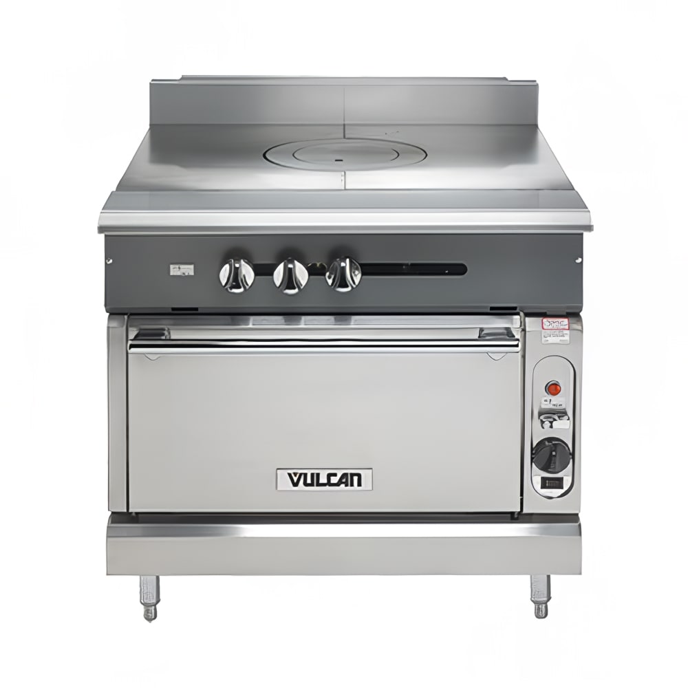 Vulcan V1FT36B 36" Gas Range w/ French Top & Storage Base, Natural Gas
