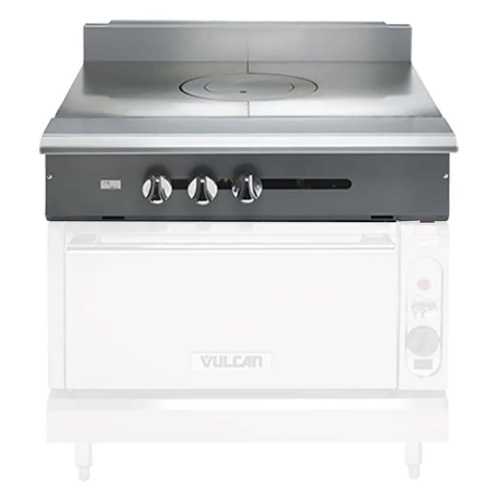 Vulcan V1FT36 36" Gas Range Top w/ (1) French Top - Modular, Natural Gas