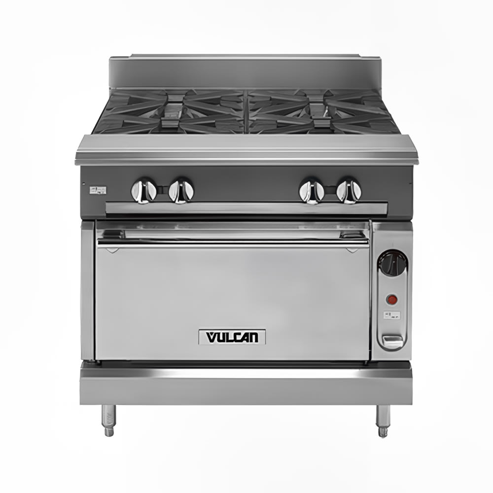 Vulcan V236HB 36" Gas Range w/ (2) Hot Tops & Storage Base, Liquid Propane