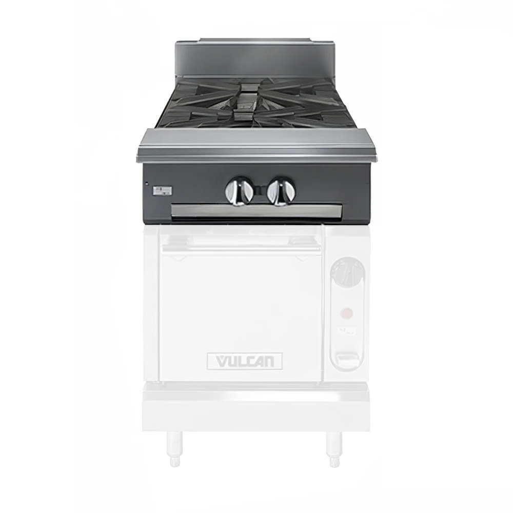 Vulcan V2B12 12" 2 Burner Gas Range Top - Modular, Liquid Propane