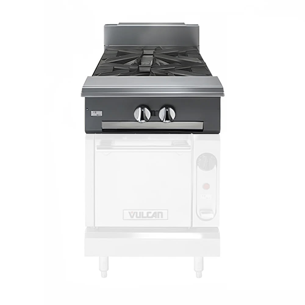 Vulcan V2B18 18" 2 Burner Gas Range Top - Modular, Liquid Propane