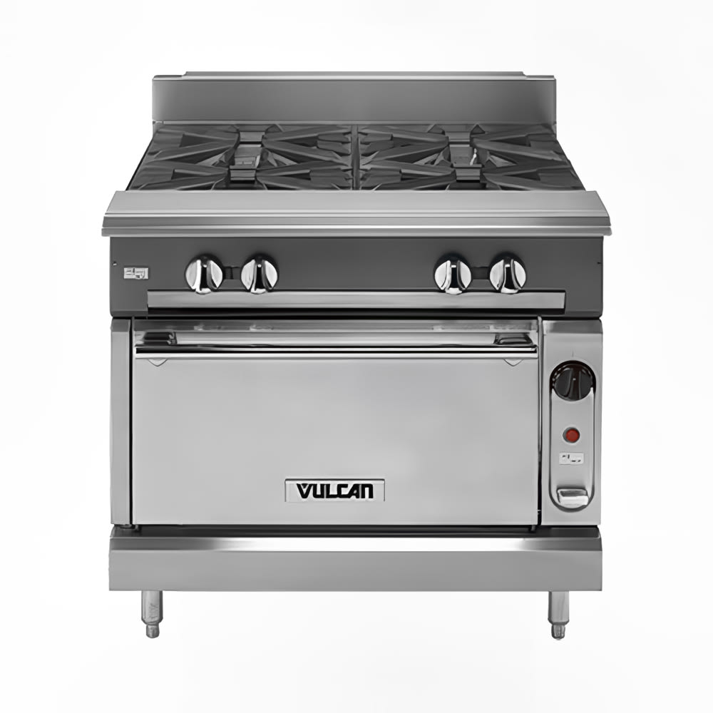 Vulcan V2BG4TS 36" 2 Burner Gas Range w/ Griddle & Standard Oven, Natural Gas