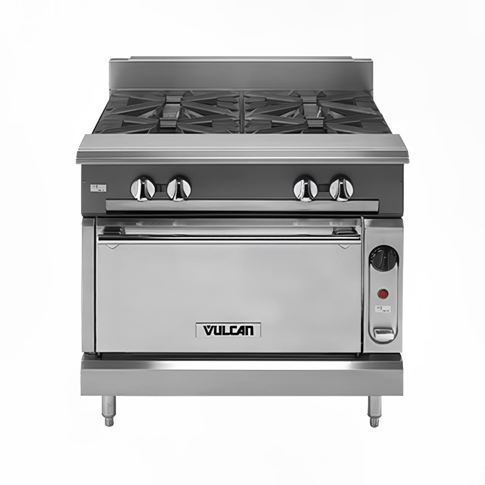 Vulcan V2BG8TC 36" 2 Burner Gas Range w/ Griddle & Convection Oven, Natural Gas