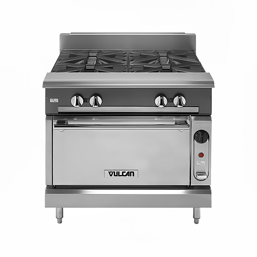 Vulcan V2BG8TS 36" 2 Burner Gas Range w/ Griddle & Standard Oven, Liquid Propane