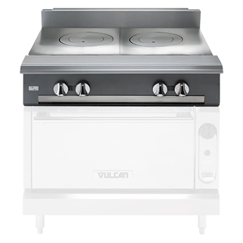Vulcan V2FT36 36" Gas Range Top w/ (2) French Tops - Modular, Natural Gas