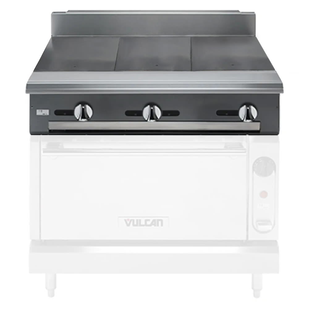 Vulcan V336H 36" Gas Range Top w/ (3) Hot Tops - Modular, Natural Gas
