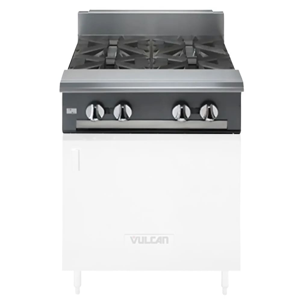 Vulcan V4B24 24" 4 Burner Gas Range Top - Modular, Natural Gas