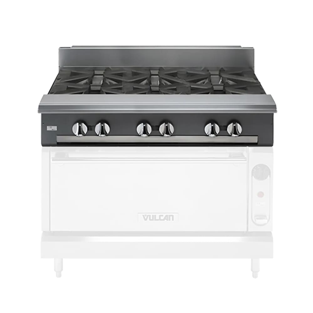 Vulcan V6B36 36" 6 Burner Gas Range Top - Modular, Liquid Propane