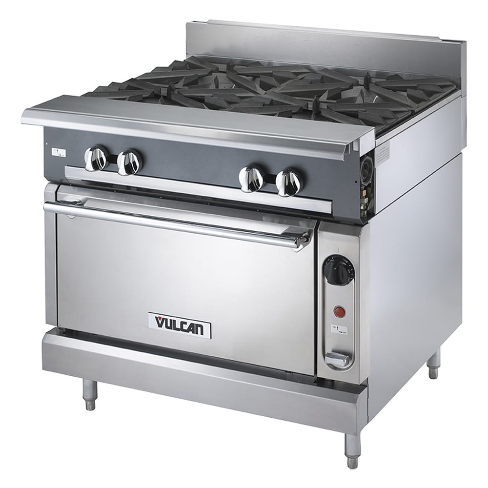 Vulcan V6B36S 36" 6 Burner Gas Range w/ Standard Oven, Liquid Propane