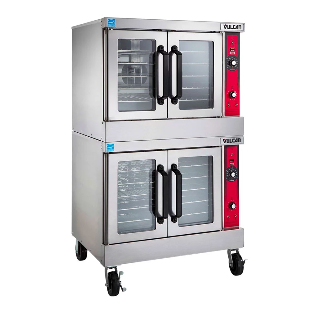 Vulcan VC44ED Double Full Size Electric Convection Oven - 12.5 kW, 208v/1ph