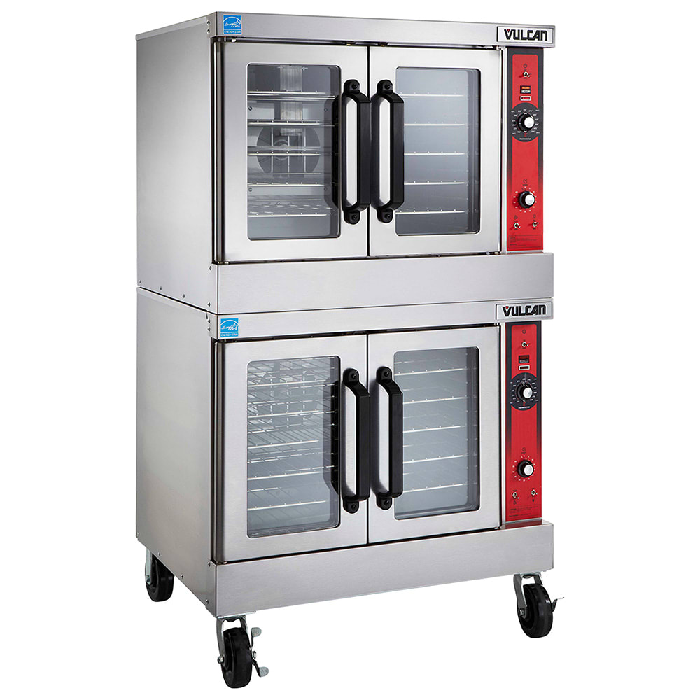 Vulcan VC66EC Double Full Size Electric Convection Oven - 12.5 kW, 240v/1ph