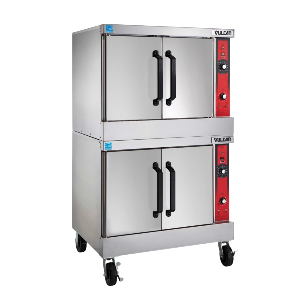 Vulcan VC66ED Bakery Depth Double Full Size Electric Convection Oven - 12.5 kW, 208v/3ph