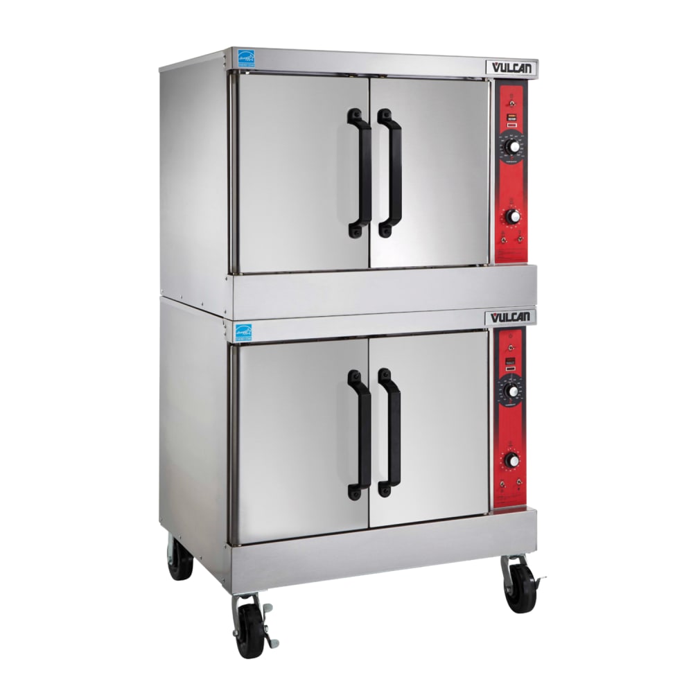 Vulcan VC66ED Bakery Depth Double Full Size Electric Convection Oven - 12.5 kW, 240v/3ph