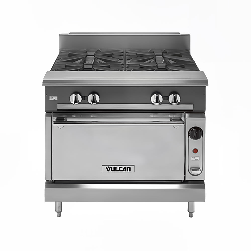 Vulcan VCBB24B 24" Gas Range w/ Charbroiler & Storage Base, Liquid Propane