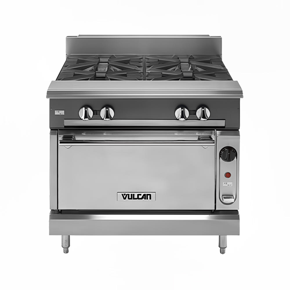 Vulcan VCBB24B 24" Gas Range w/ Charbroiler & Storage Base, Natural Gas
