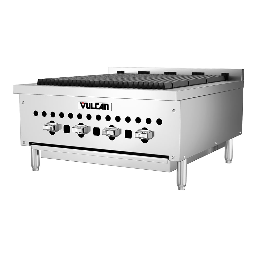 Vulcan VCCB25 25 1/4" Radiant Charbroiler w/ Cast Iron Grates, 58,000 BTU, Natural Gas