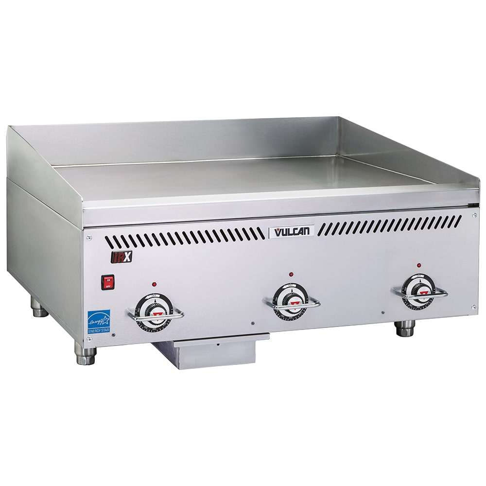Vulcan VCCG36-IR 36" Gas Griddle w/ Thermostatic Controls - 1" Chrome Plate, Liquid Propane