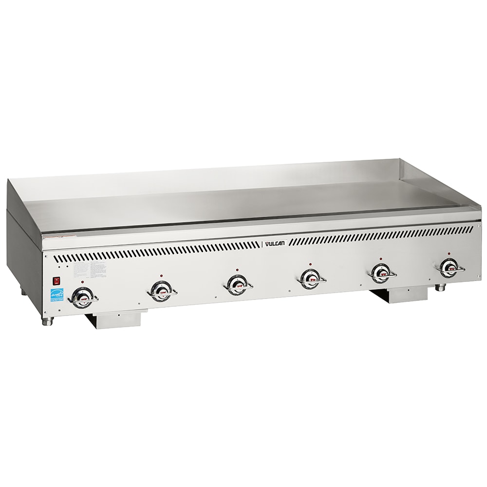 Vulcan VCCG72-IS 72" Gas Griddle w/ Thermostatic Controls - 1" Steel Plate, Liquid Propane