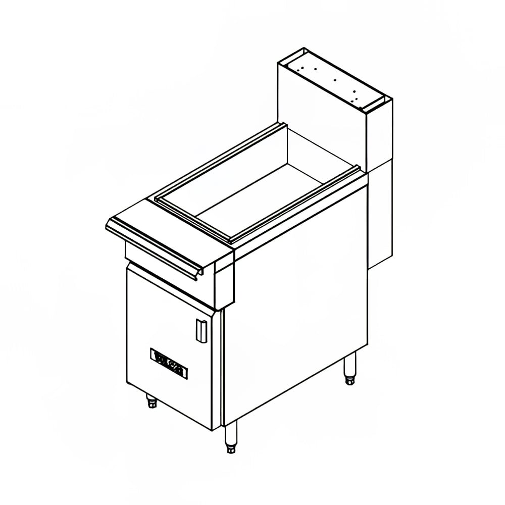 Vulcan VFDUMP 18" Freestanding Fry Dump Station - Stainless, 120v