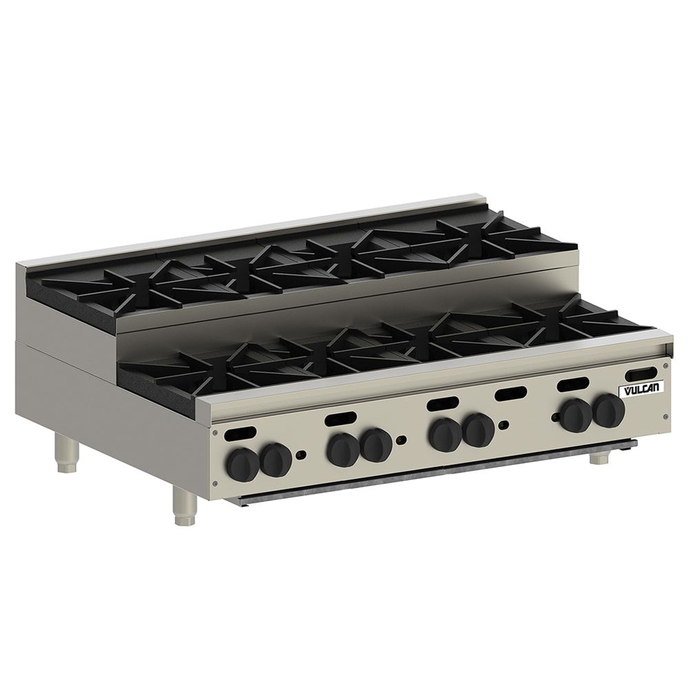 Vulcan VHP848U 48" Gas Hotplate w/ (8) Burners & Infinite Controls, Liquid Propane