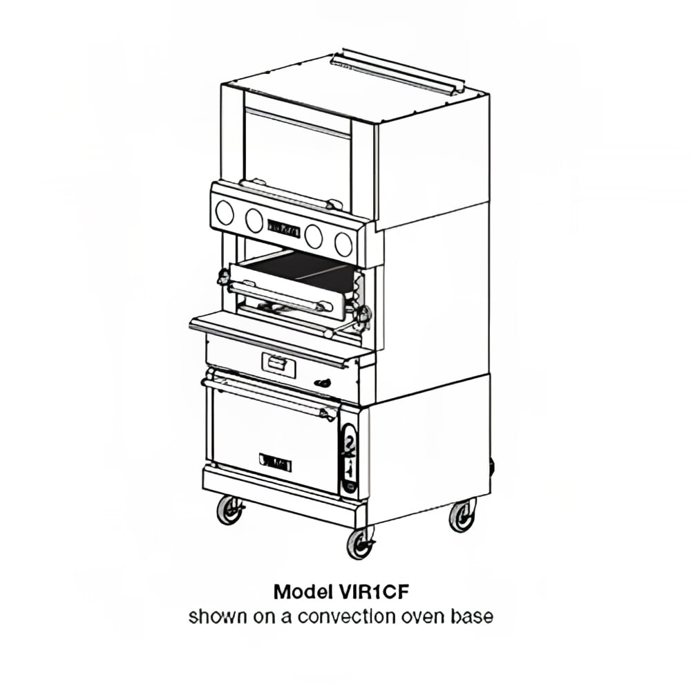 Vulcan VIR1CF Deck-Broiler w/ Infrared Burners, Convection Oven, Natural Gas