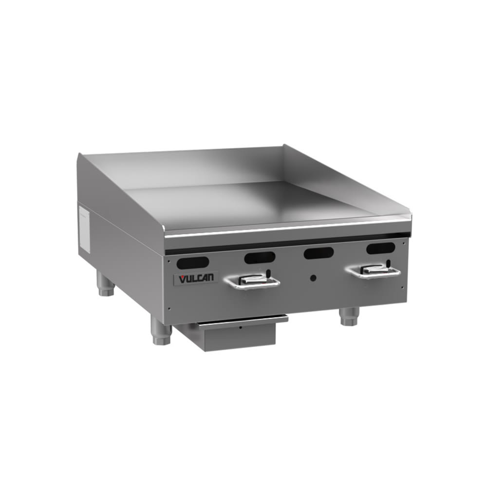 Vulcan VMG24 24" Gas Griddle w/ Manual Controls - 1" Steel Plate, Liquid Propane