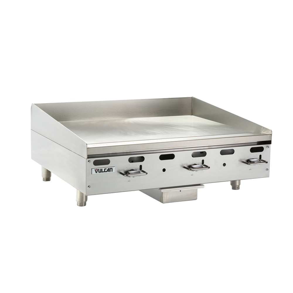 Vulcan VMG36 36" Gas Griddle w/ Manual Controls - 1" Steel Plate, Natural Gas