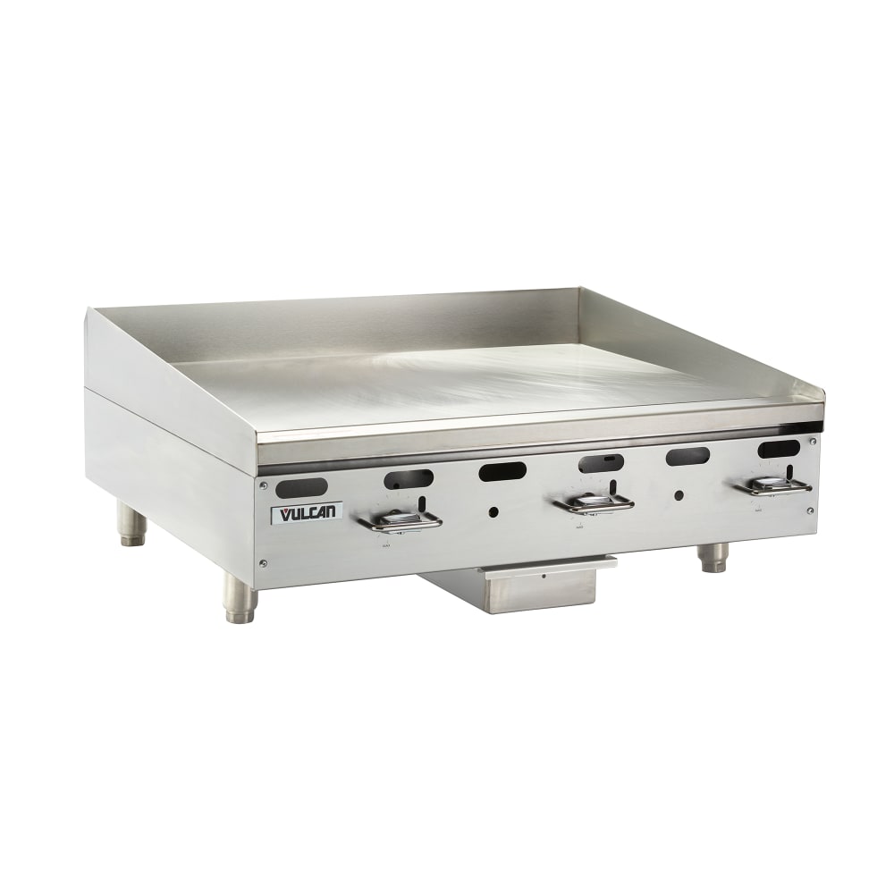 Vulcan VMG36 36" Gas Griddle w/ Manual Controls - 1" Steel Plate, Liquid Propane