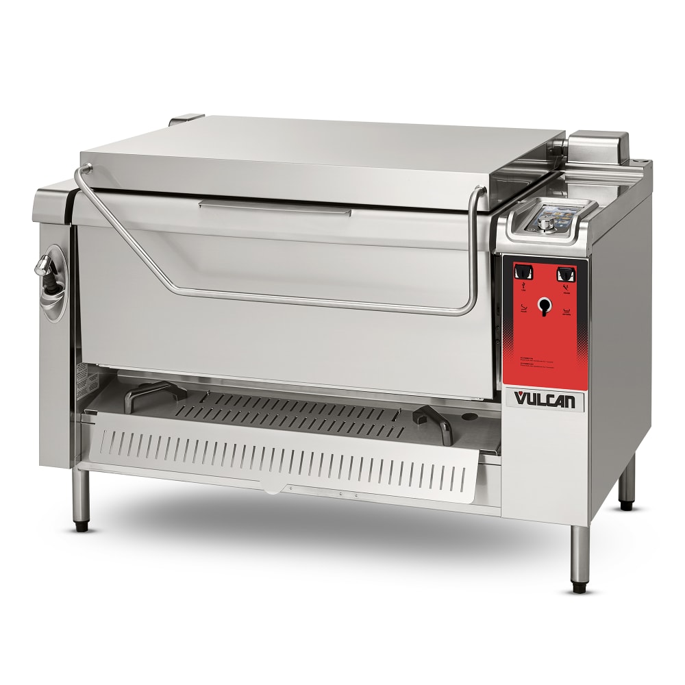 Vulcan VPP40E-480 40 gal. Tilt Skillet - Open Base, Strainer, 480v/3 ph